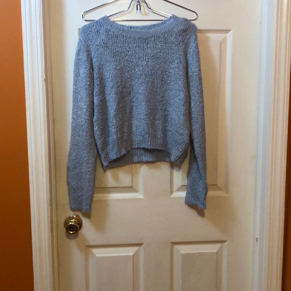 Divided by H&M women pullover long sleeve baby blue sweater size S